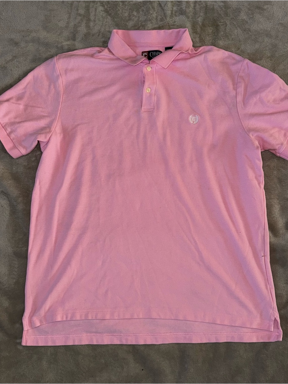 Chaps Mens Pink Polo Shirt